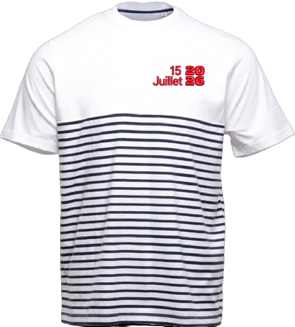 T-shirt 15 juillet de face
